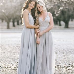 Grey Bridesmaid/formal Dress